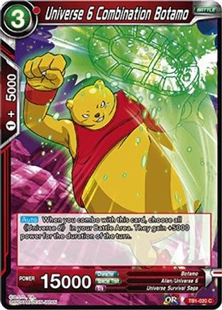 Image of Universe 6 Combination Botamo (TB1-020) - Tournament of Power Foil