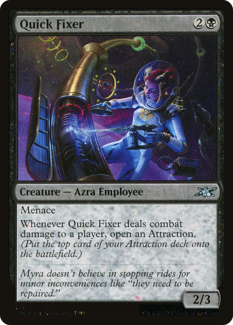 Image of Quick Fixer (Galaxy Foil) (UNF-371) - Unfinity Foil