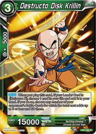 Image of Destructo Disk Krillin (TB1-053) - Tournament of Power
