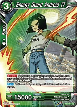 Image of Energy Guard Android 17 (TB1-054) - Tournament of Power Foil