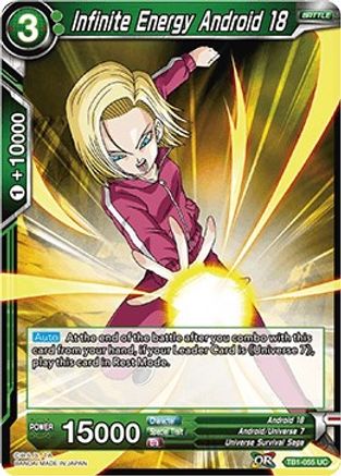 Image of Infinite Energy Android 18 (TB1-055) - Tournament of Power Foil