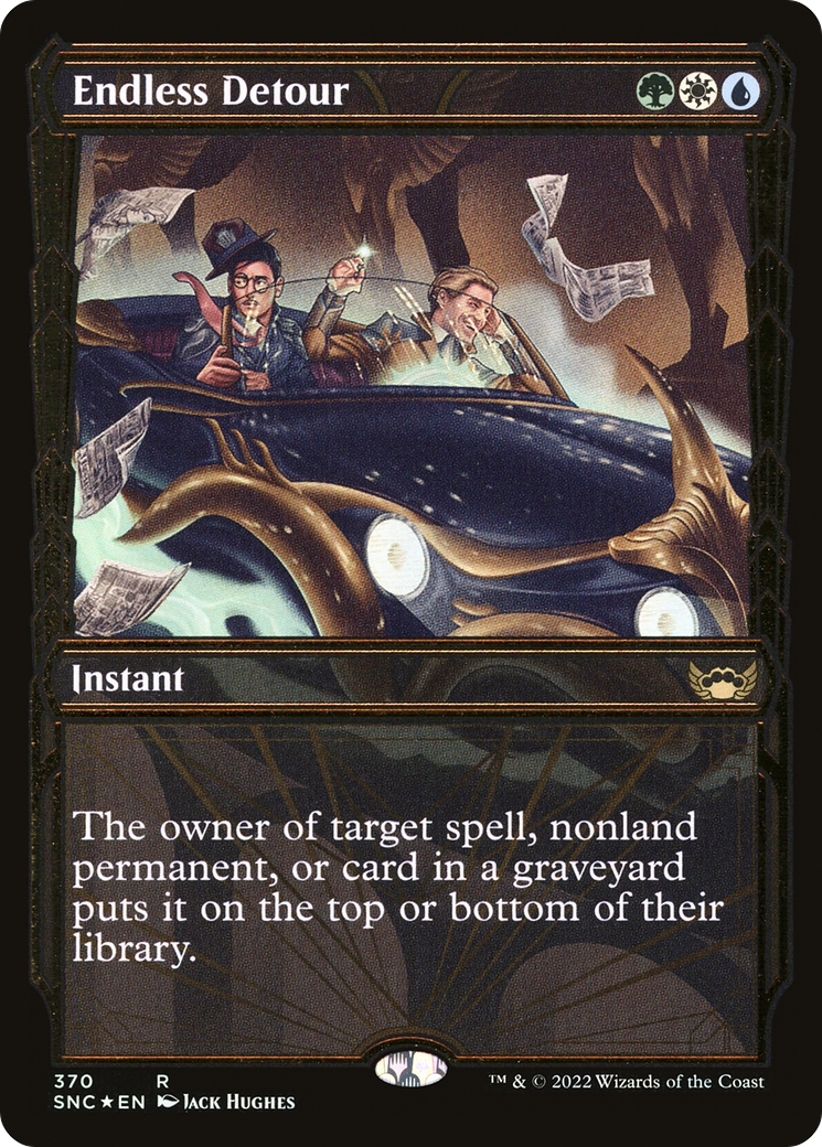 Image of Endless Detour (Gilded Foil) (SNC-370) - Streets of New Capenna: (Showcase) Foil