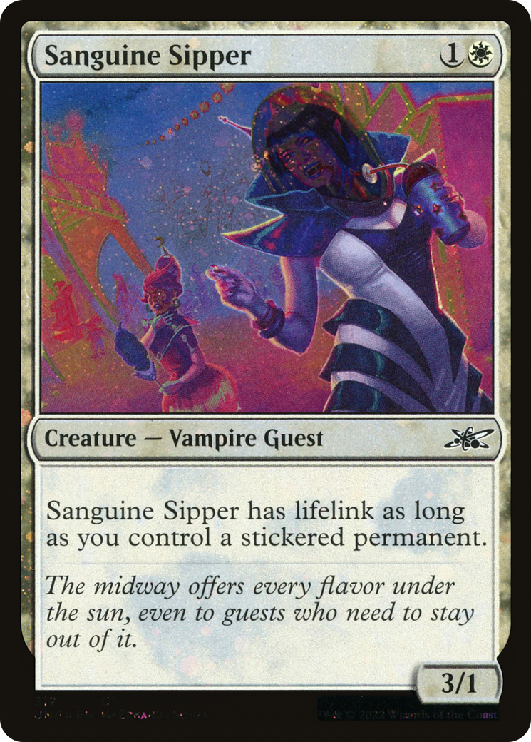 Image of Sanguine Sipper (Galaxy Foil) (UNF-312) - Unfinity Foil