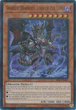 Image of Darkest Diabolos, Lord of the Lair (SR06-EN001) - Structure Deck: Lair of Darkness 1st Edition