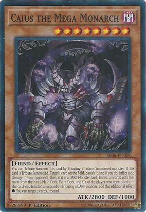Image of Caius the Mega Monarch (SR06-EN008) - Structure Deck: Lair of Darkness 1st Edition