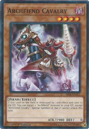 Image of Archfiend Cavalry (SR06-EN013) - Structure Deck: Lair of Darkness 1st Edition
