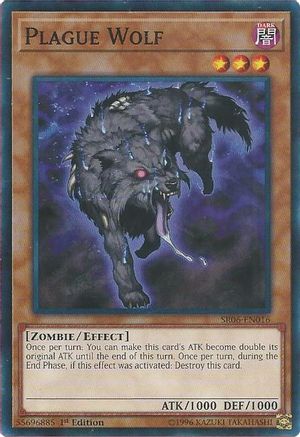 Image of Plague Wolf (SR06-EN016) - Structure Deck: Lair of Darkness 1st Edition