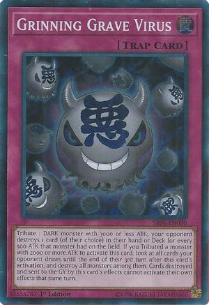 Image of Grinning Grave Virus (SR06-EN030) - Structure Deck: Lair of Darkness 1st Edition