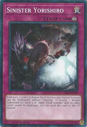 Image of Sinister Yorishiro (SR06-EN040) - Structure Deck: Lair of Darkness 1st Edition
