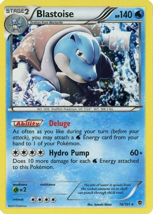 Image of Blastoise 016/101  - Holofoil Blister Exclusives - Promo