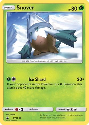 Image of Snover 003  - Reverse Holofoil SM  Forbidden Light - Common