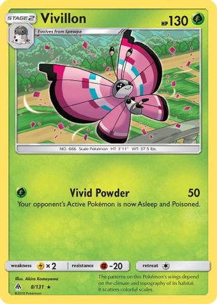 Image of Vivillon 008  SM  Forbidden Light - Rare