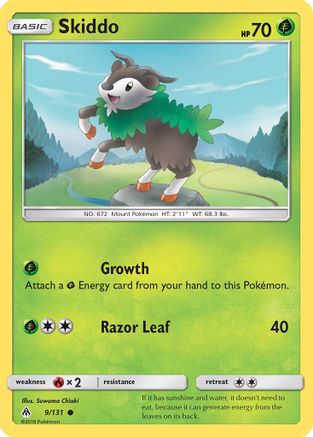 Image of Skiddo 009  SM  Forbidden Light - Common