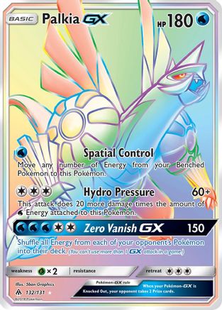 Image of Palkia GX (Secret) 132  - Holofoil SM  Forbidden Light - Secret Rare