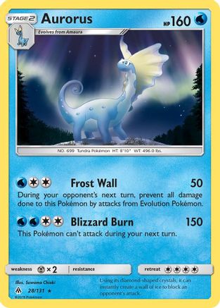 Image of Aurorus 028/131  - Holofoil SM  Forbidden Light - Holo Rare