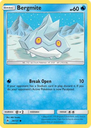 Image of Bergmite 029  SM  Forbidden Light - Common