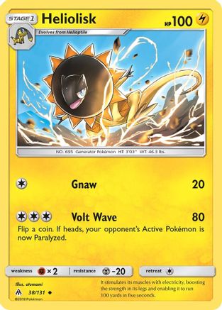 Image of Heliolisk 038  SM  Forbidden Light - Uncommon