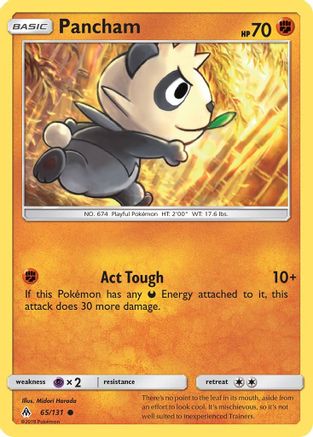 Image of Pancham 065  - Reverse Holofoil SM  Forbidden Light - Common