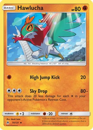 Image of Hawlucha 070  SM  Forbidden Light - Uncommon