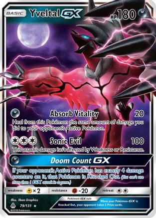 Image of Yveltal GX 079/131  - Holofoil SM  Forbidden Light - Ultra Rare