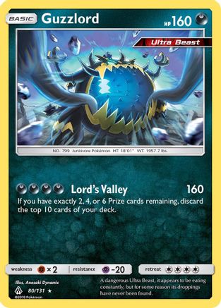 Image of Guzzlord 080/131  - Holofoil SM  Forbidden Light - Holo Rare