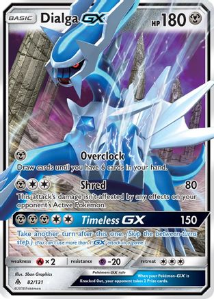 Image of Dialga GX 082/131  - Holofoil SM  Forbidden Light - Ultra Rare