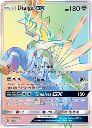 Image of Dialga GX (Secret) 138  - Holofoil SM  Forbidden Light - Secret Rare