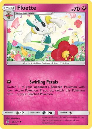 Image of Floette 085/131  - Reverse Holofoil SM  Forbidden Light - Uncommon