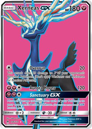 Image of Xerneas GX (Full Art) 126  - Holofoil SM  Forbidden Light - Ultra Rare