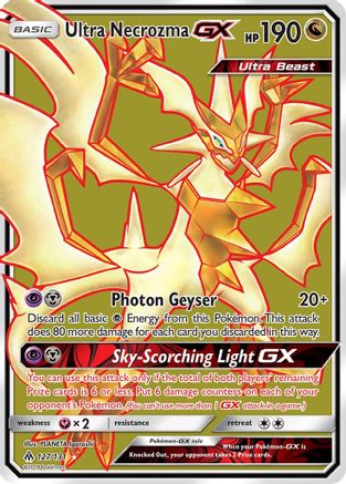 Image of Ultra Necrozma GX (Full Art) 127  - Holofoil SM  Forbidden Light - Ultra Rare
