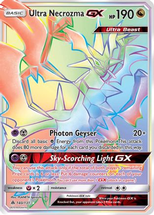Image of Ultra Necrozma GX (Secret) 140  - Holofoil SM  Forbidden Light - Secret Rare