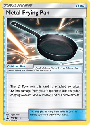 Image of Metal Frying Pan 112/131  - Reverse Holofoil SM  Forbidden Light - Uncommon