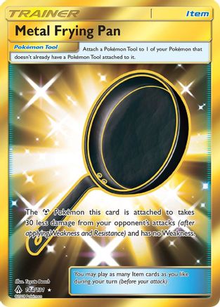 Image of Metal Frying Pan (Secret) 144  - Holofoil SM  Forbidden Light - Secret Rare