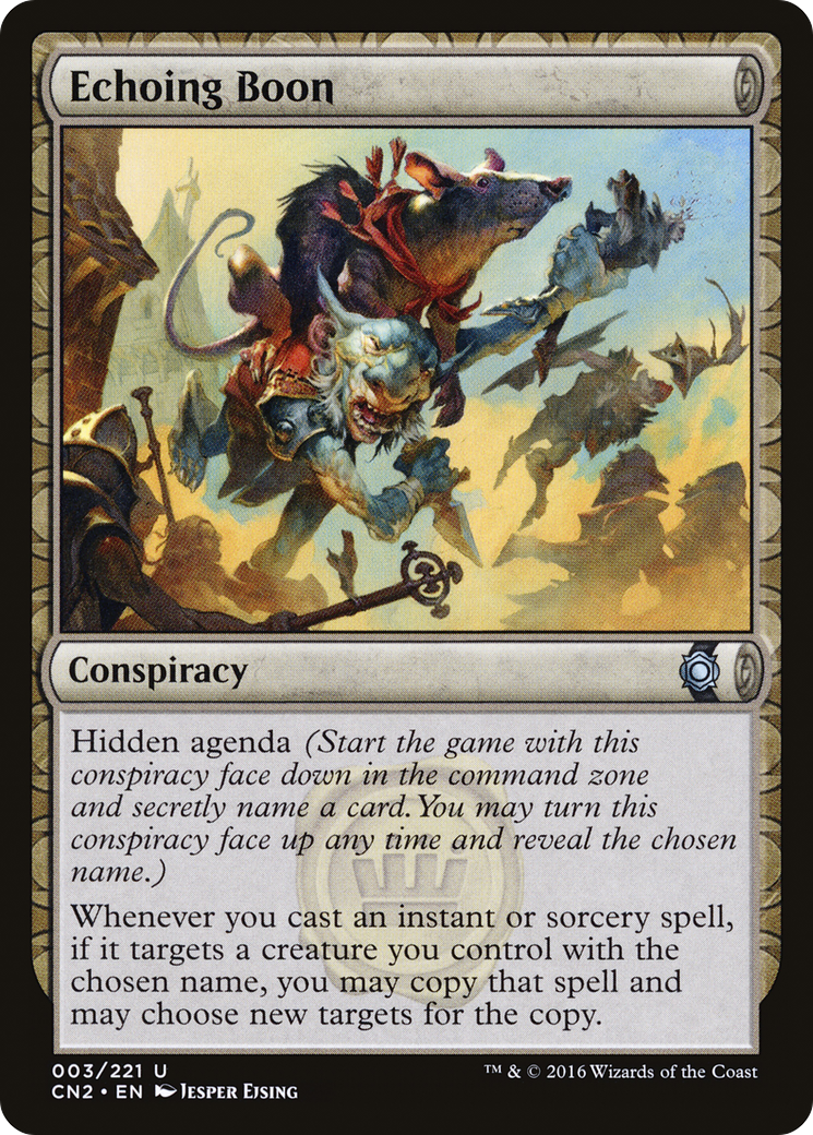 Image of Echoing Boon (CN2-003) - Conspiracy: Take the Crown: (draft)