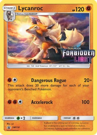 Image of Lycanroc - SM118 (Prerelease)  - Holofoil SM Promos - Promo