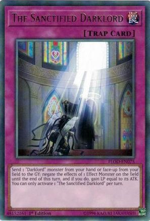 Image of The Sanctified Darklord (FLOD-EN075) - Flames of Destruction 1st Edition