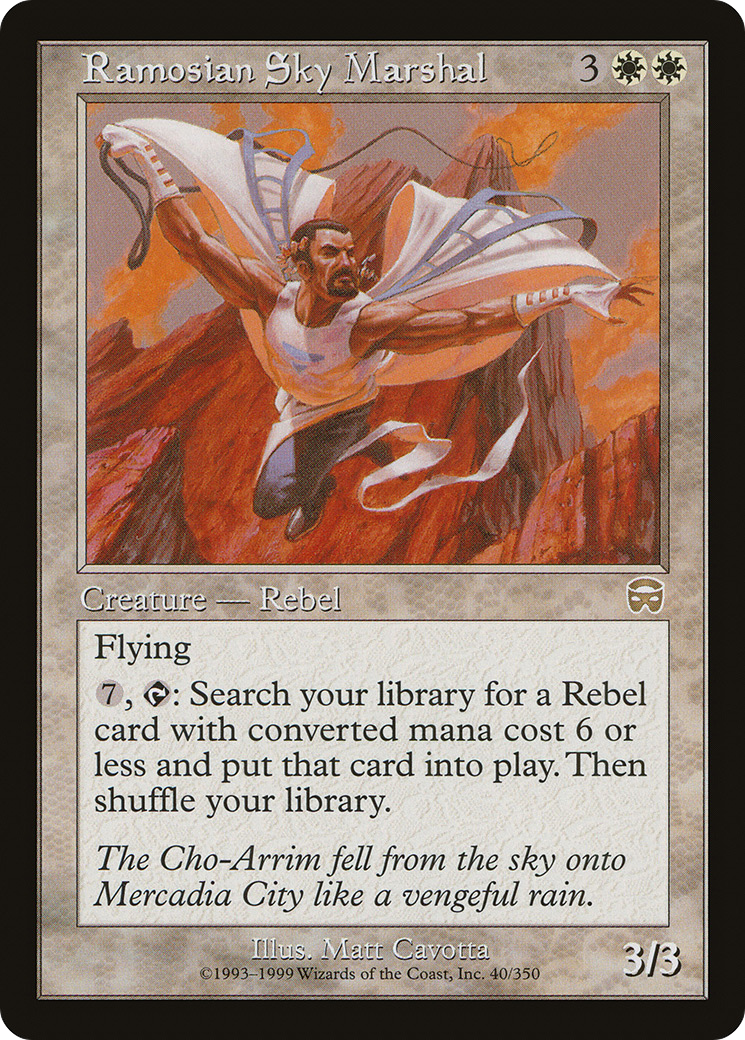 Image of Ramosian Sky Marshal (MMQ-040) - Mercadian Masques