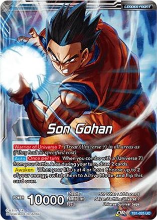 Image of Son Gohan // Son Gohan, Leader of Universe 7 (TB1-025) - Tournament of Power