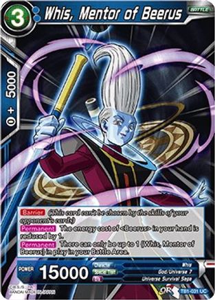Image of Whis, Mentor of Beerus (TB1-031) - Tournament of Power