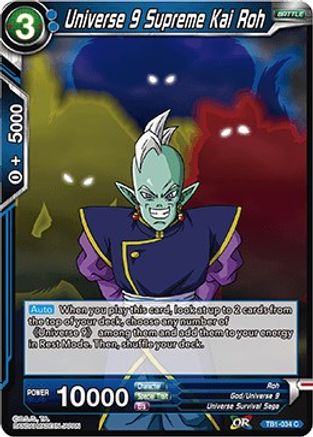 Image of Universe 9 Supreme Kai Roh (TB1-034) - Tournament of Power