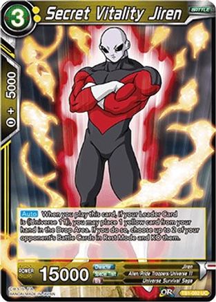 Image of Secret Vitality Jiren (TB1-082) - Tournament of Power Foil