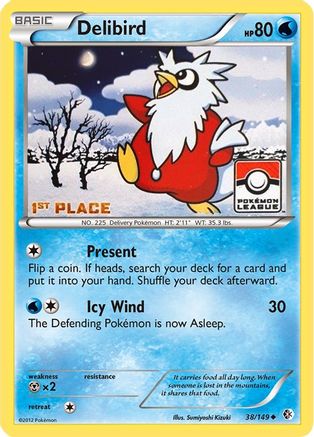 Image of Delibird 038/149  - Reverse Holofoil League & Championship Cards - Promo