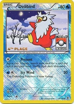 Image of Delibird (Pokemon League) [4th Place] 038/149  - Reverse Holofoil League & Championship Cards - Promo