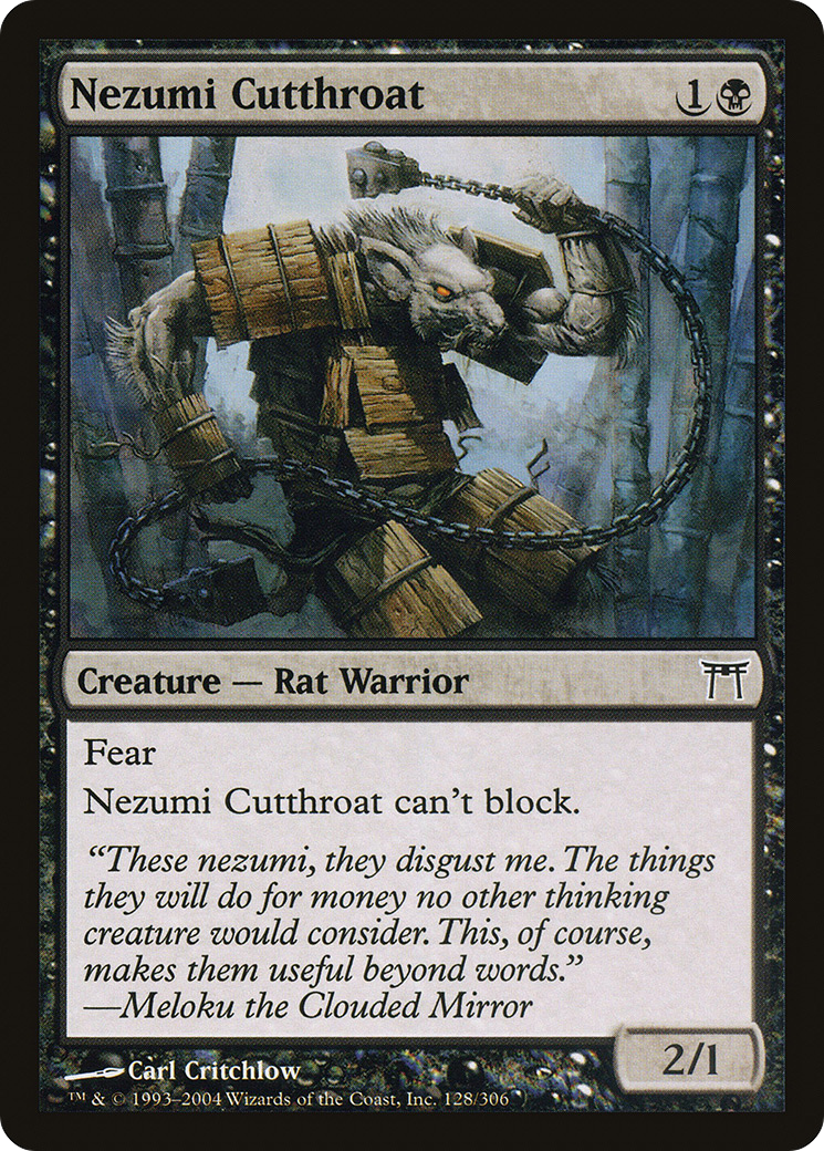 Image of Nezumi Cutthroat (CHK-128) - Champions of Kamigawa Foil