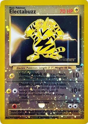 Image of Electabuzz [Winner] 001  - Reverse Holofoil Best of Promos - Promo