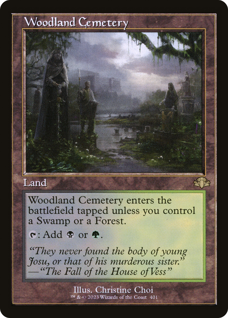 Image of Woodland Cemetery (Retro Frame) (DMR-401) - Dominaria Remastered