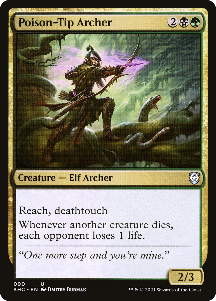 Image of Poison-Tip Archer (KHC-090) - Kaldheim Commander