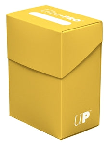 Image of ULTRA PRO: SOLID DECK BOX : YELLOW 82476