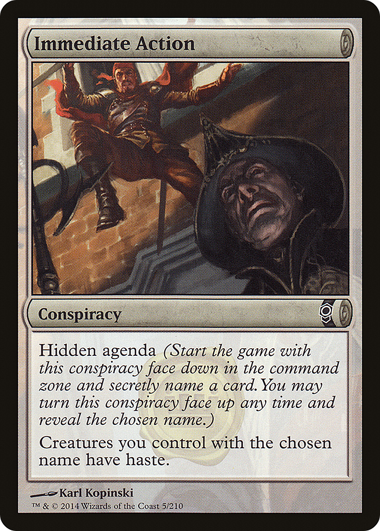 Image of Immediate Action (CNS-005) - Conspiracy Foil
