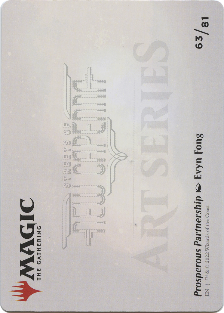 Image of Prosperous Partnership // Prosperous Partnership (ASNC-063) - New Capenna Art Series (Borderless) Foil